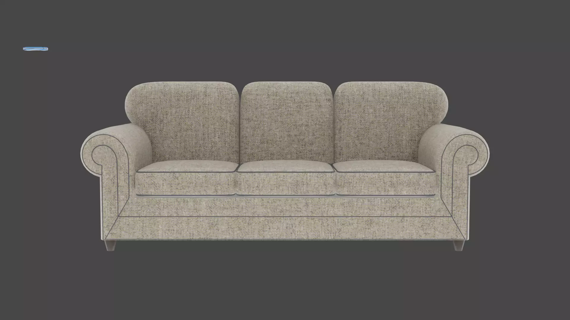 Couch sofa 3D model_0