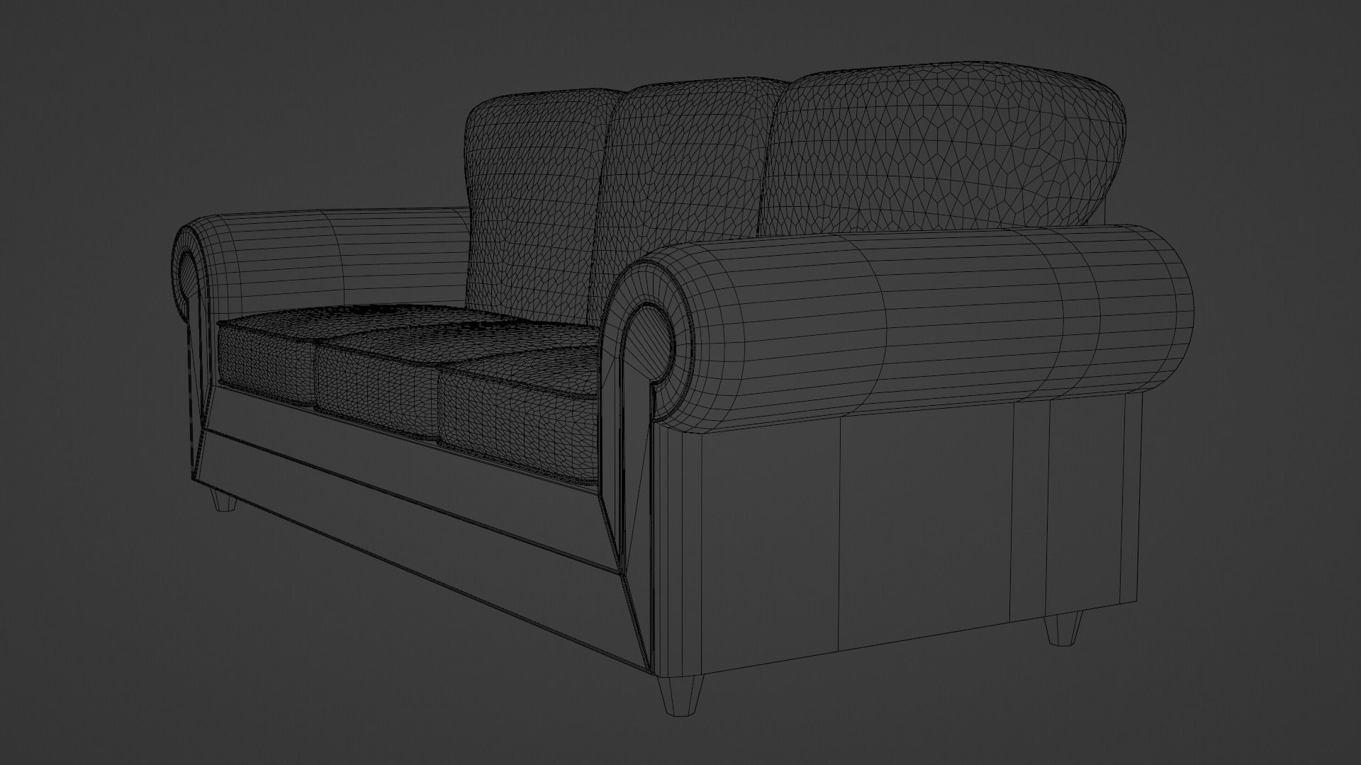 Couch sofa 3D model_6