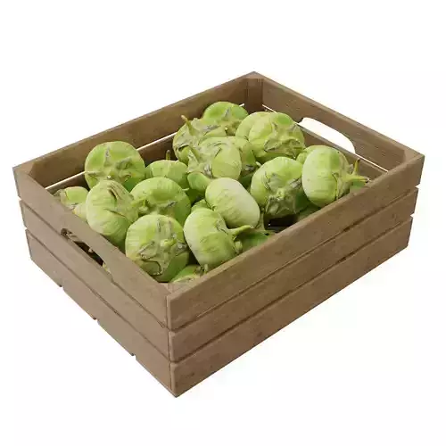 Green Giant Eggplant crates  3D model