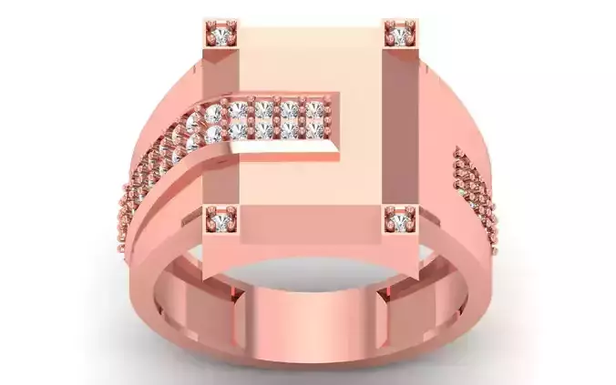 Solitaire Wedding Engagement Mens Ring