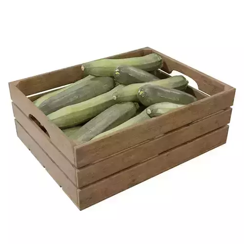 Large Courgette crates 3D model