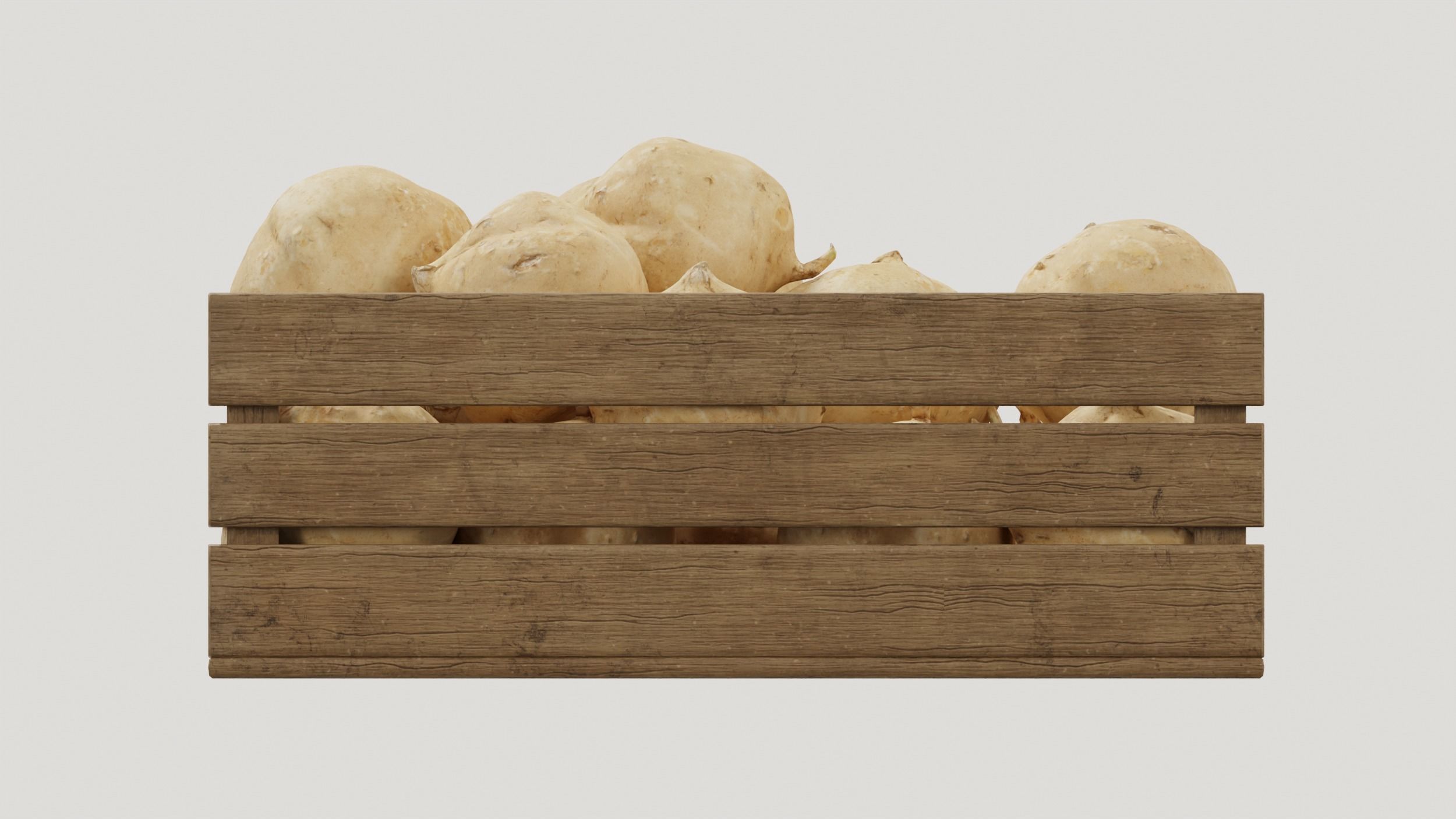 Pachyrhizus erosus crates 3D model_5