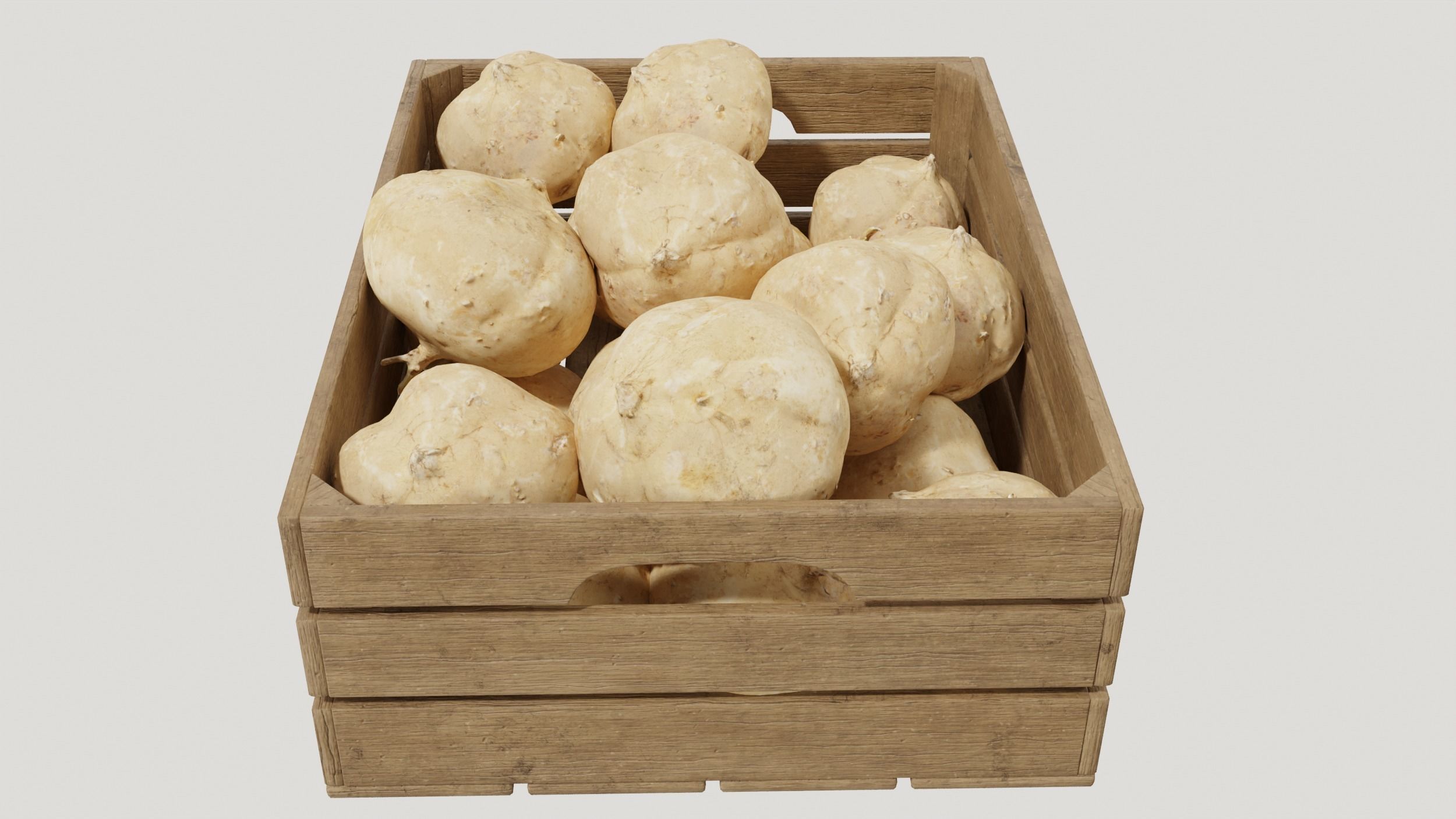 Pachyrhizus erosus crates 3D model_7