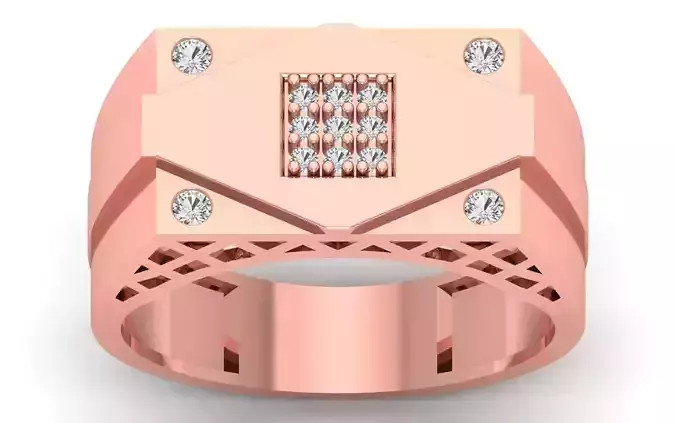 Solitaire Wedding Engagement Mens  Ring