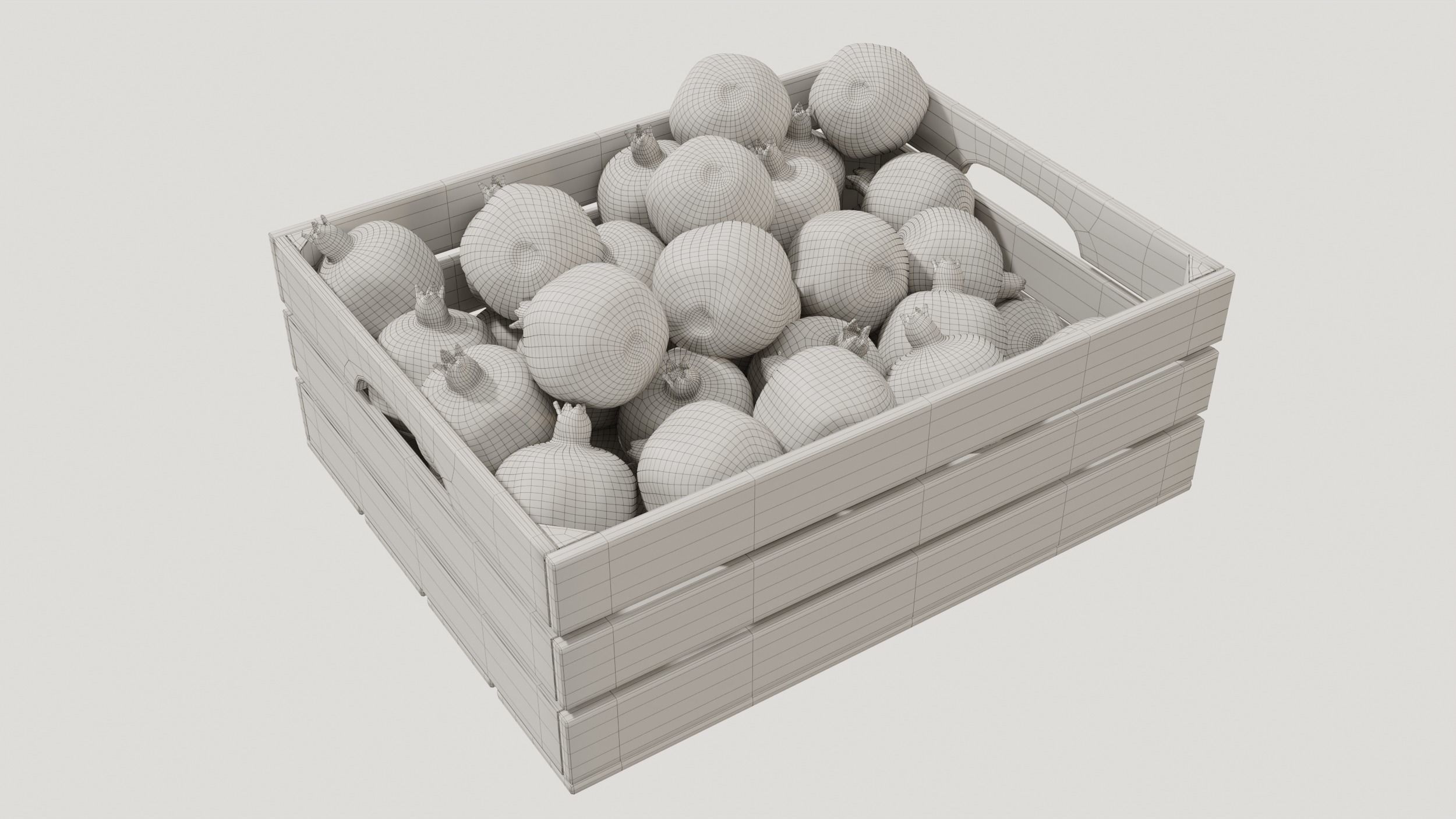 Pomegranate crates 3D model_3