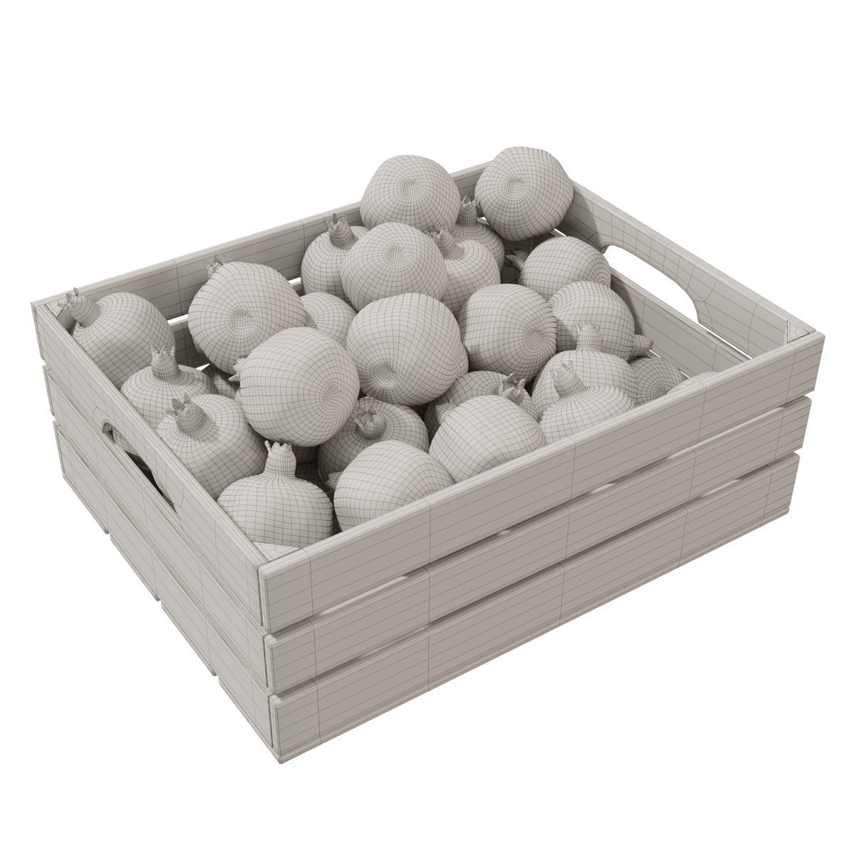 Pomegranate crates 3D model_1