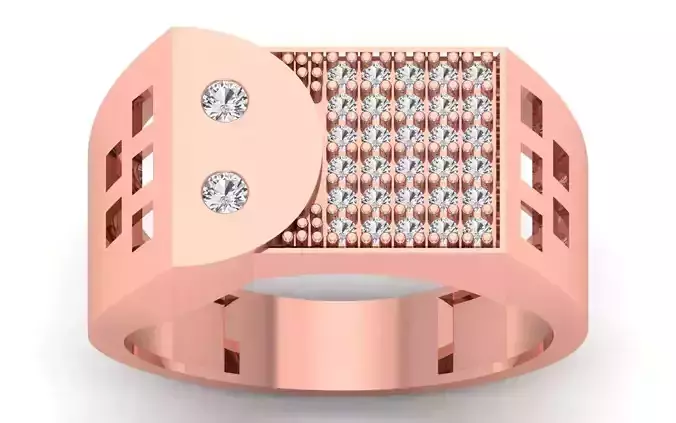 Solitaire Wedding Engagement Mens  Ring