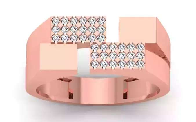 Solitaire Wedding Engagement Mens  Ring