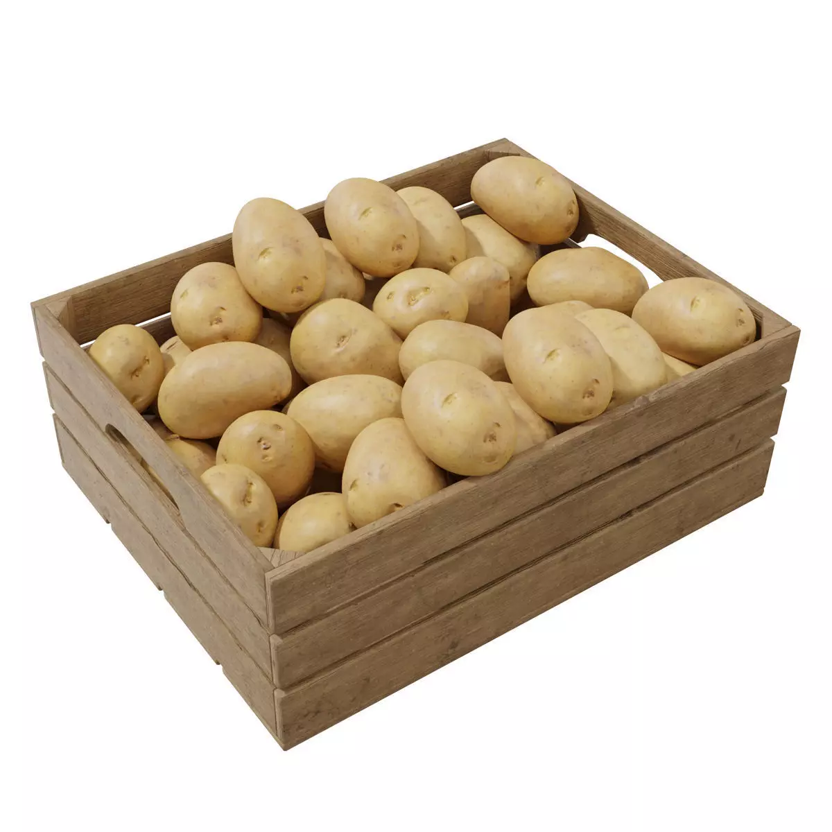 potato crates 3D model_0