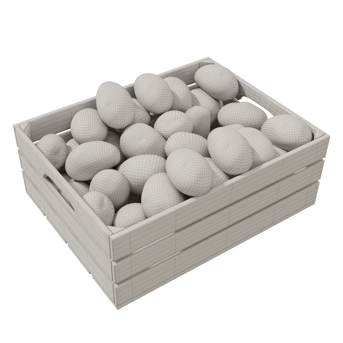 potato crates 3D model_1