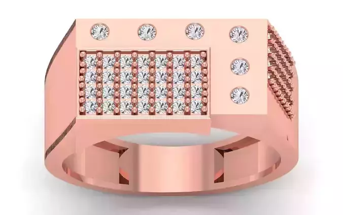 Solitaire Wedding Engagement Mens  Ring