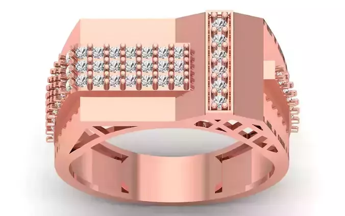 Solitaire Wedding Engagement Mens  Ring