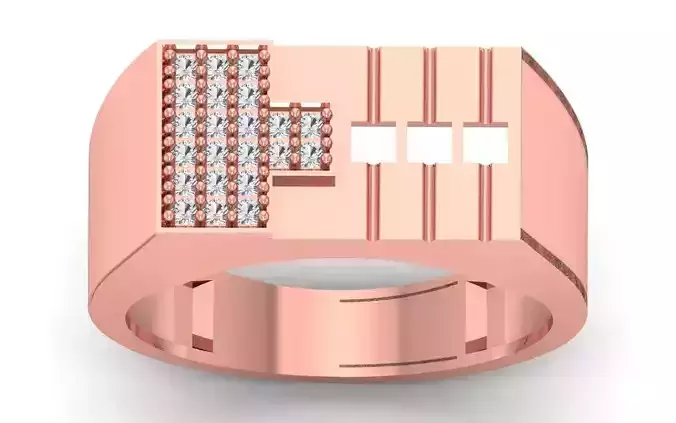 Solitaire Wedding Engagement Mens  Ring