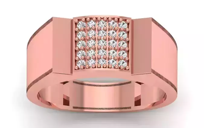 Solitaire Wedding Engagement Mens  Ring