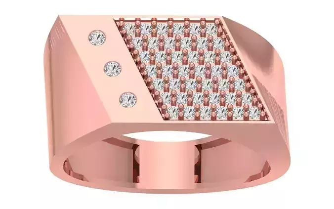 Solitaire Wedding Engagement Mens  Ring