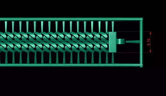 Zincir bileklik gurmet 8 mm bileklik - two row cuban