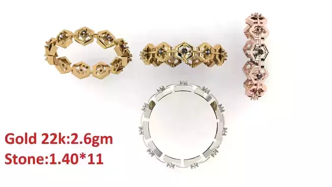 Band stone rings  20