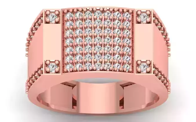 Solitaire Wedding Engagement Mens  Ring