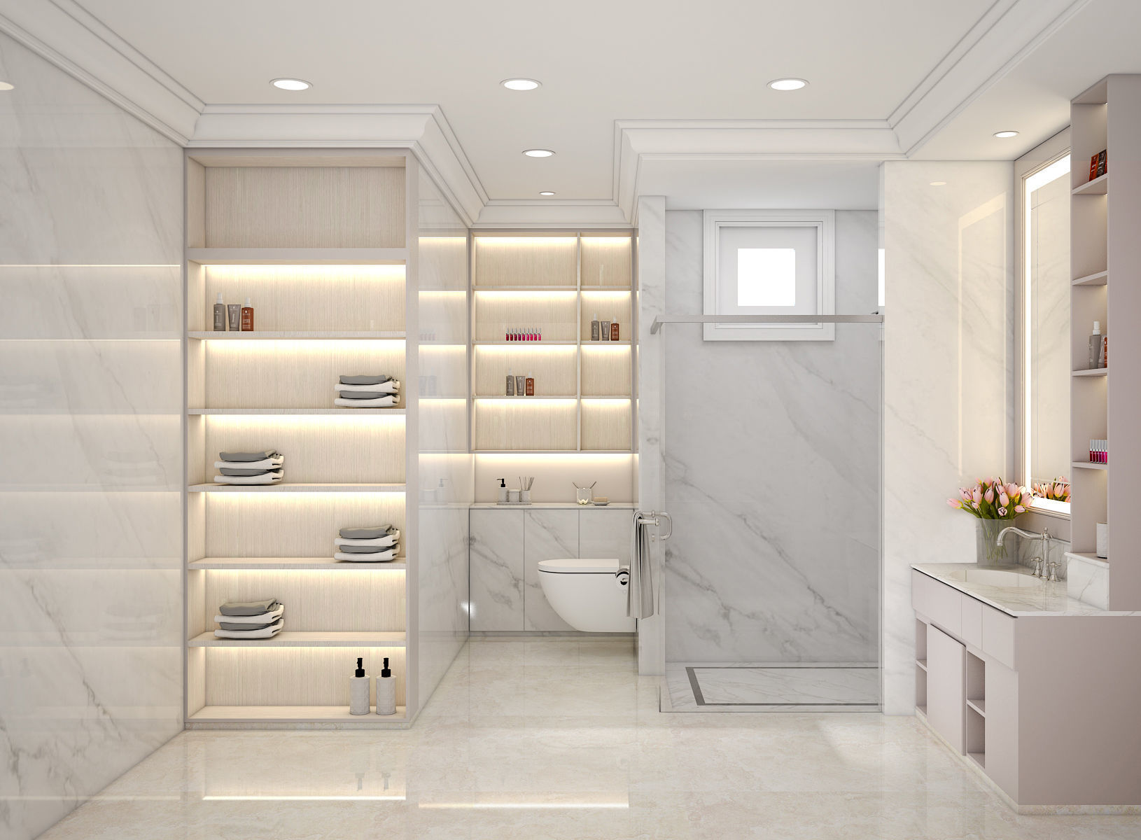 Pinky Girl Bedroom Set 3D model_10