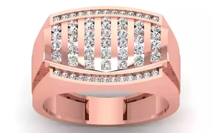 Solitaire Wedding Engagement Mens  Ring