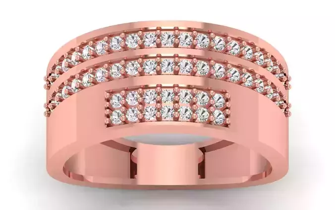 Solitaire Wedding Engagement Mens  Ring