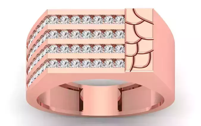 Solitaire Wedding Engagement Mens  Ring