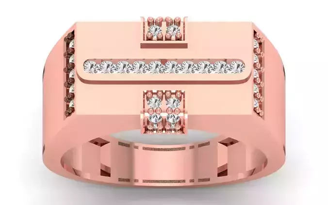 Solitaire Wedding Engagement Mens  Ring