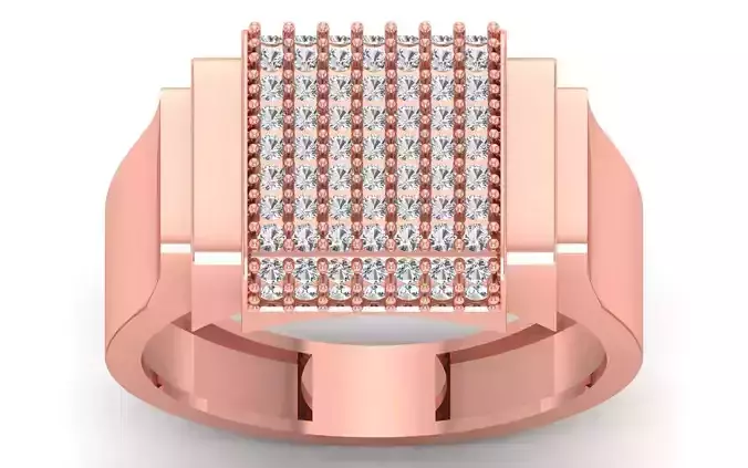 Solitaire Wedding Engagement Mens  Ring