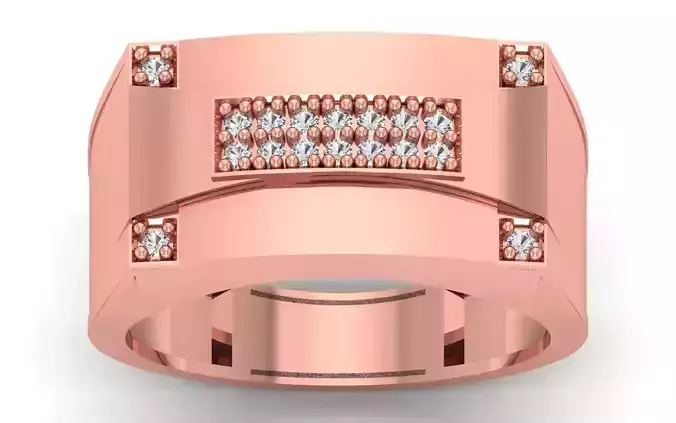 Solitaire Wedding Engagement Mens  Ring