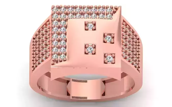 Solitaire Wedding Engagement Mens  Ring