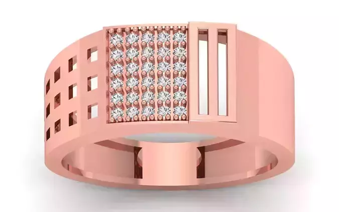 Solitaire Wedding Engagement Mens  Ring