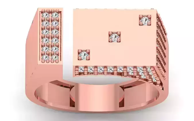 Solitaire Wedding Engagement Mens  Ring