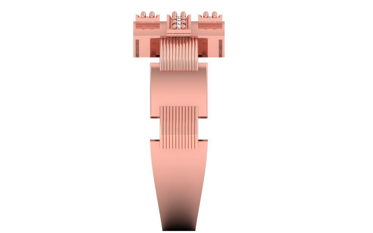 Three Diamond Line Wedding Engagement Mens  Ring 3D print model_1