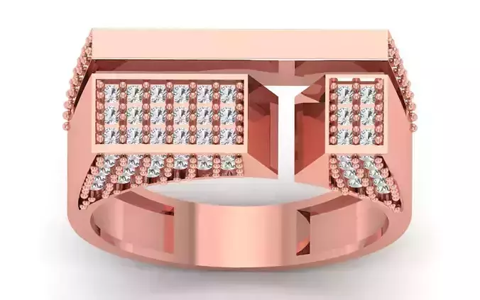 Solitaire Wedding Engagement Unisex Mens  Ring