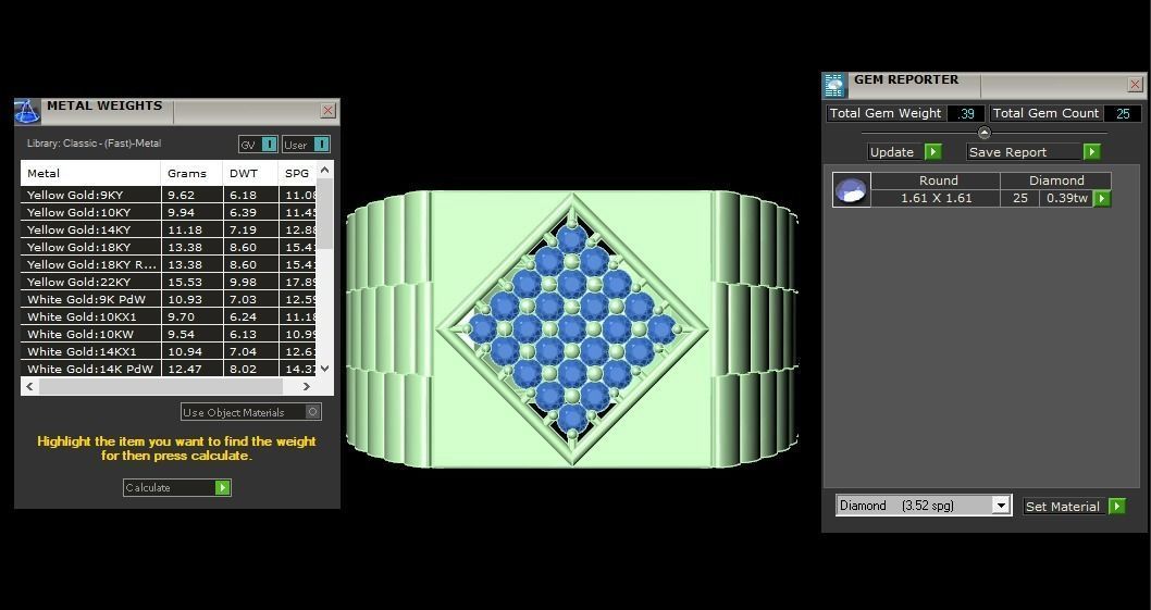 Solitaire Wedding Engagement Mens Ring 3D print model_3