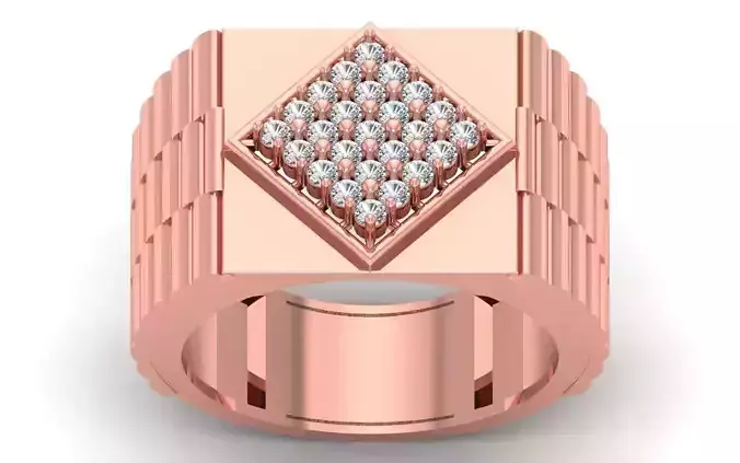 Solitaire Wedding Engagement Mens Ring