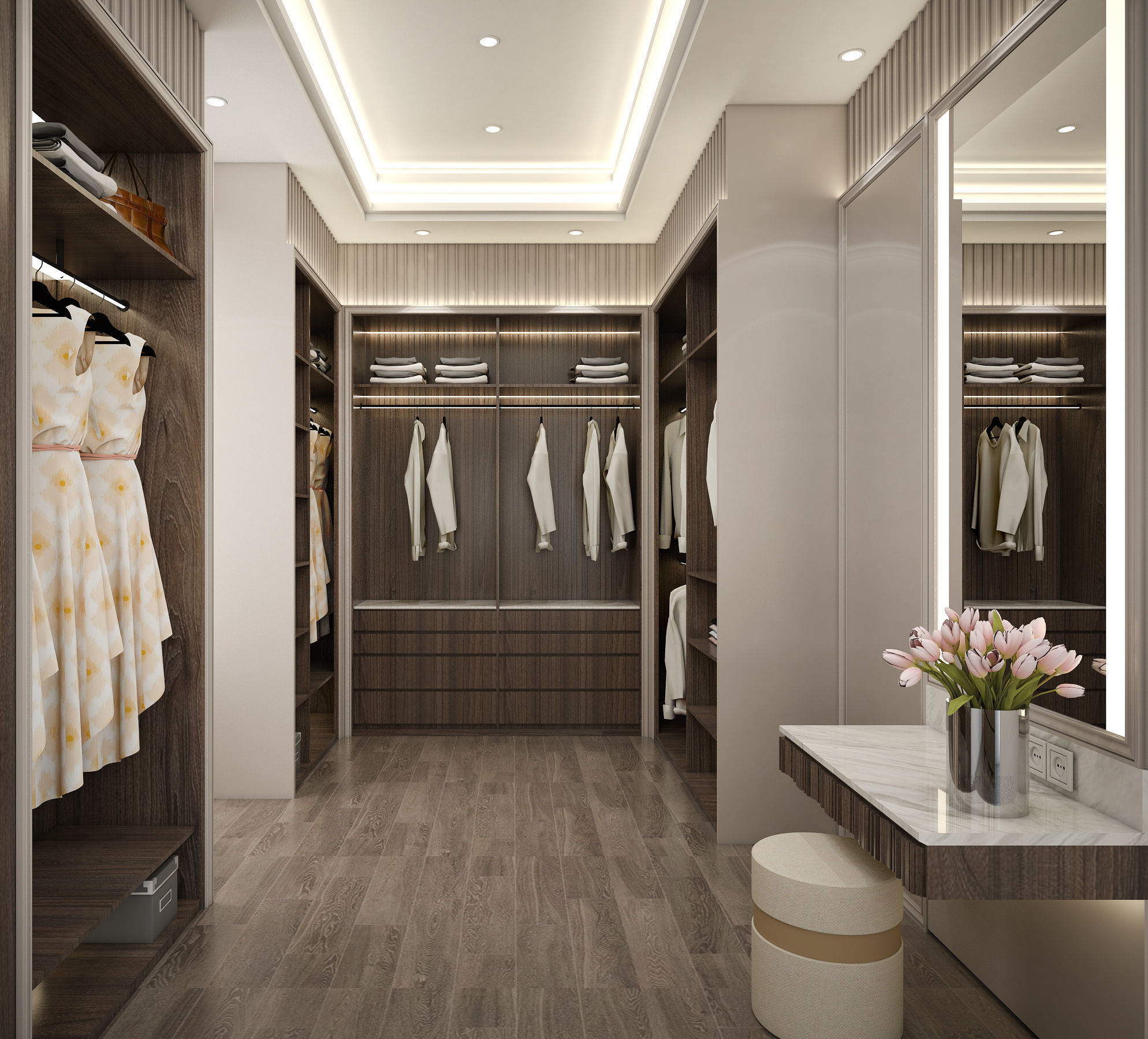 Masculine Modern Contemporer Bedroom 3D model_5