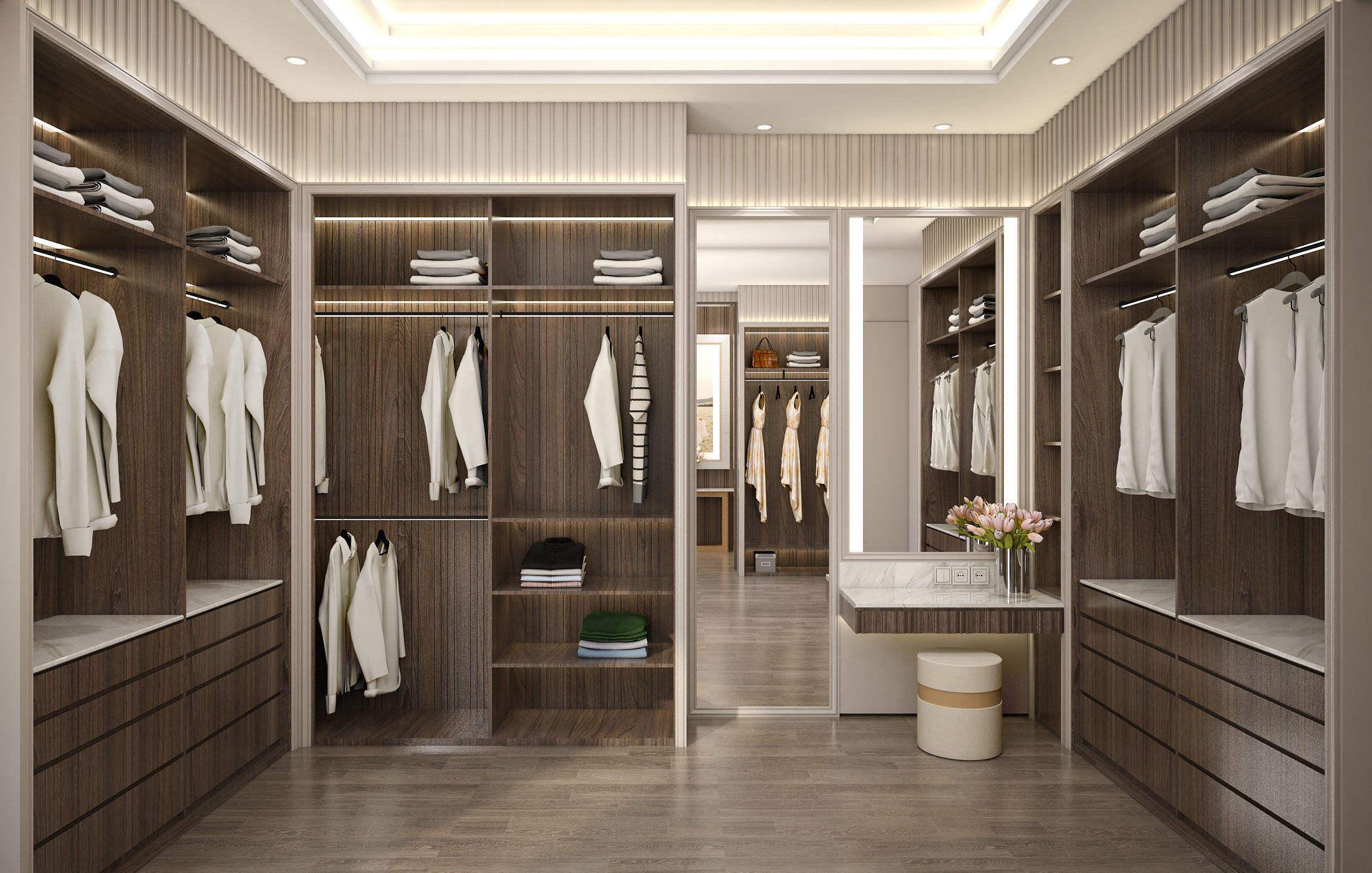 Masculine Modern Contemporer Bedroom 3D model_4