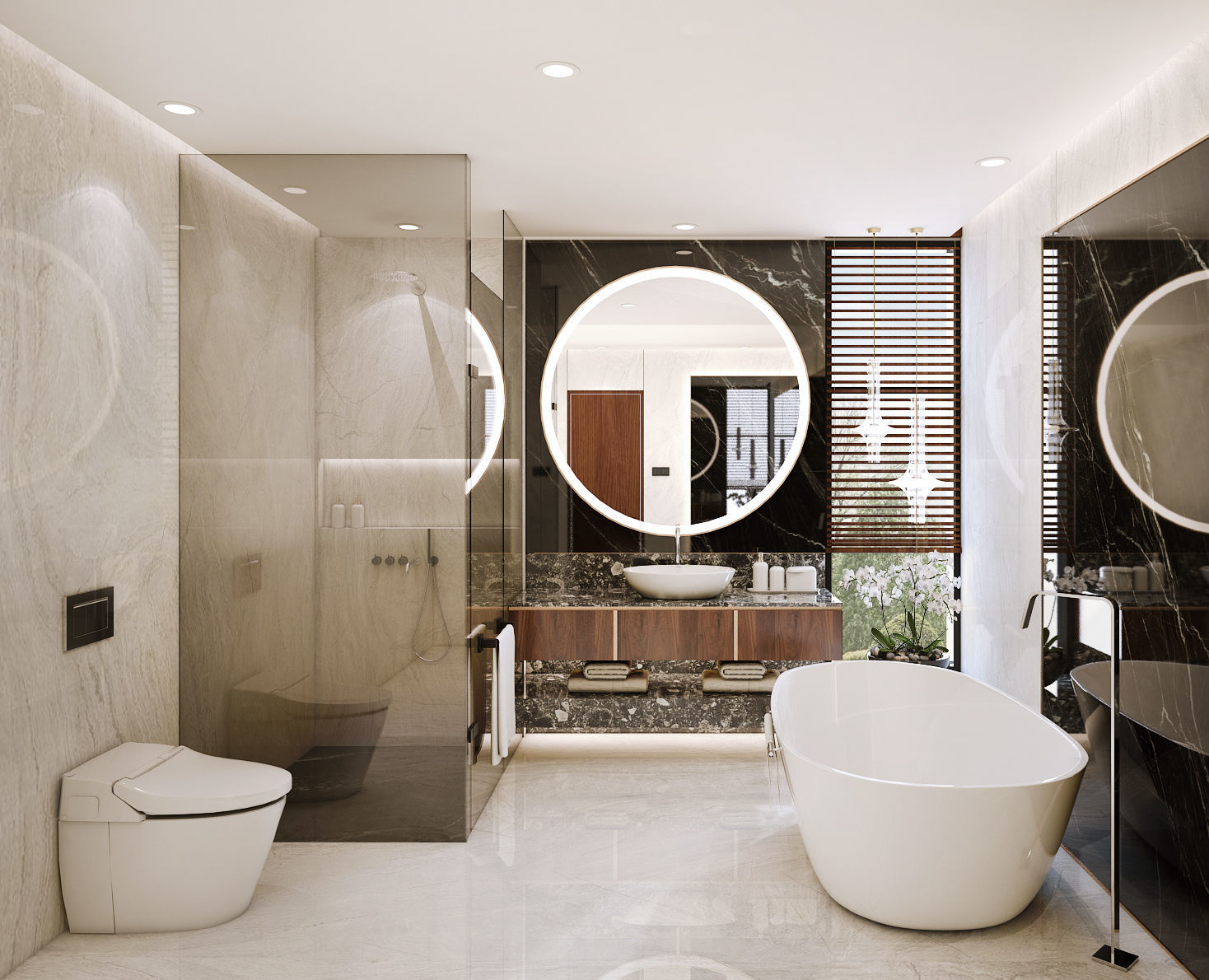 Masculine Modern Contemporer Bedroom 3D model_7