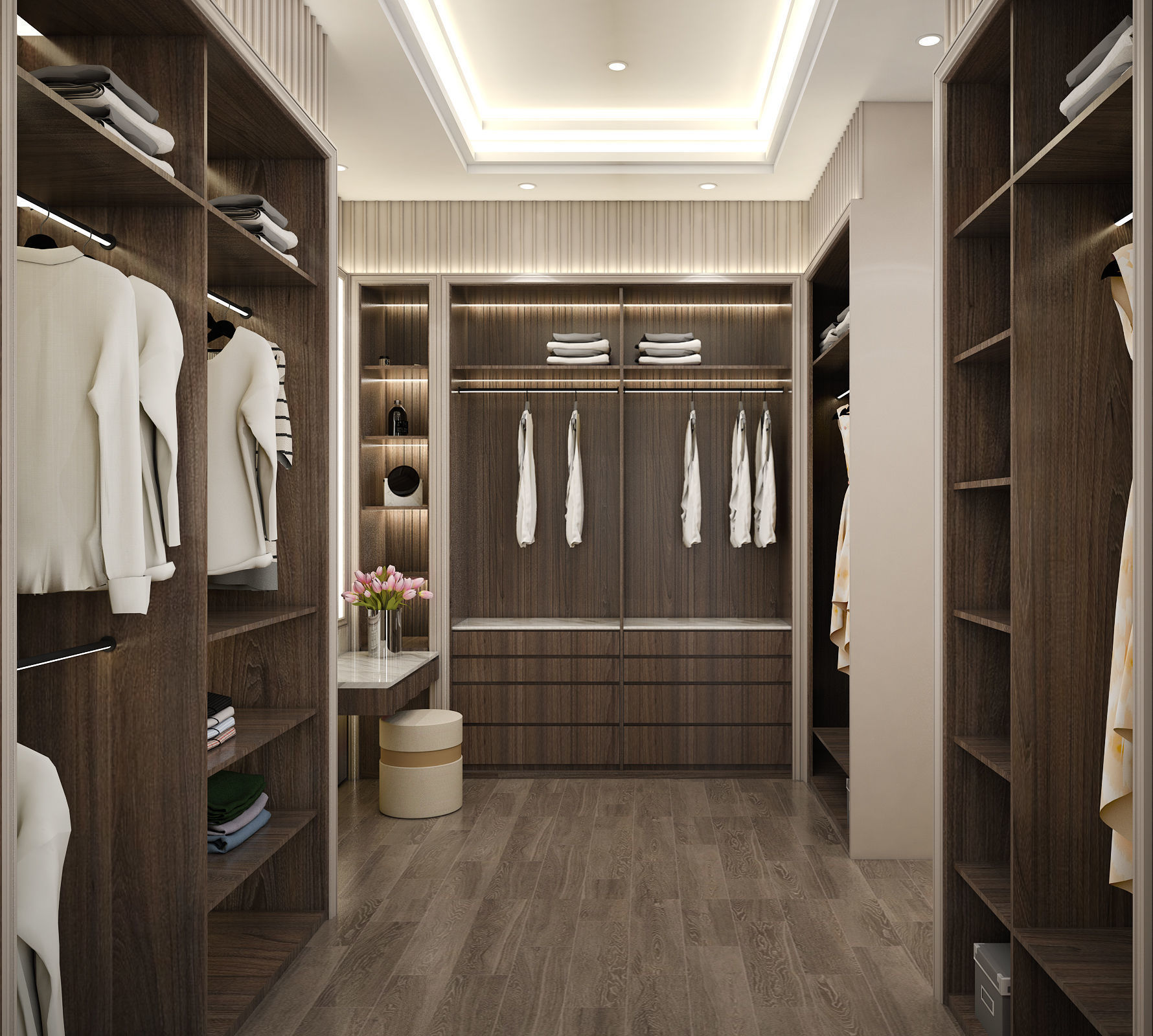 Masculine Modern Contemporer Bedroom 3D model_3