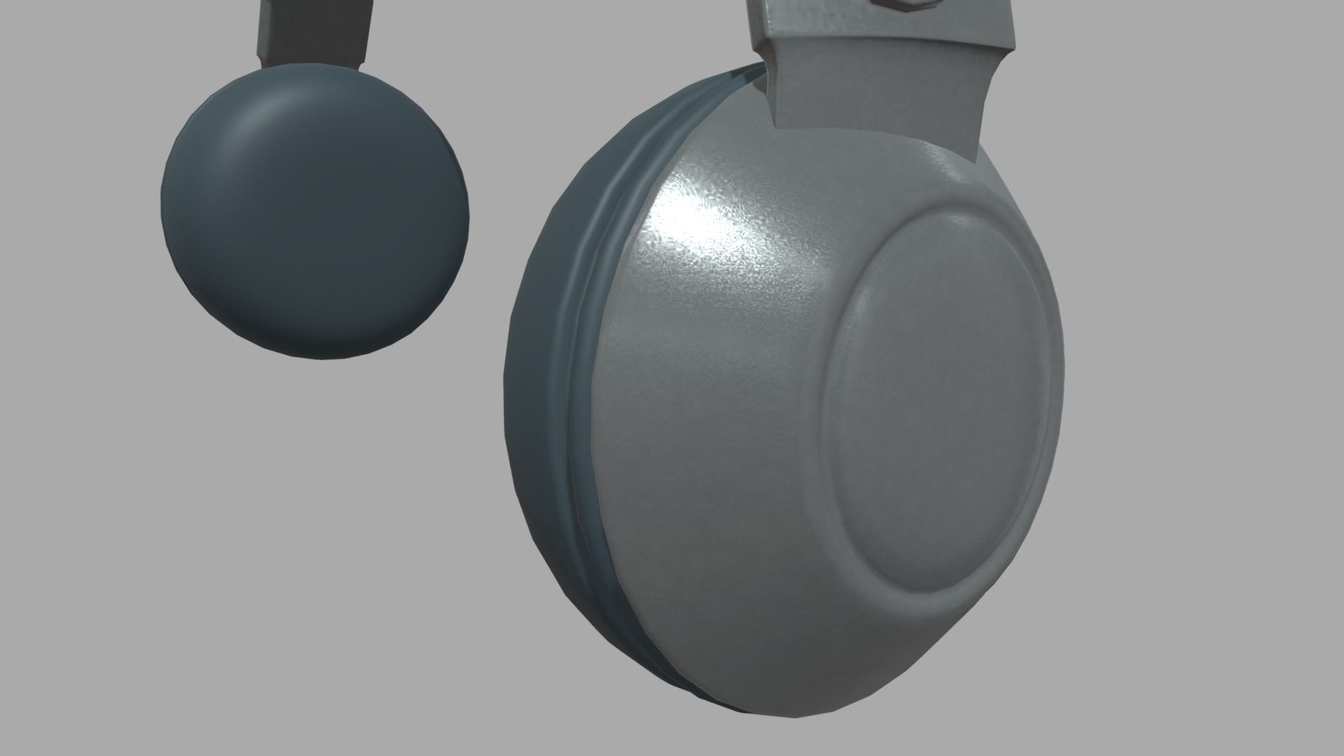 Low Poly Headphones headphone Low-poly 3D model_7