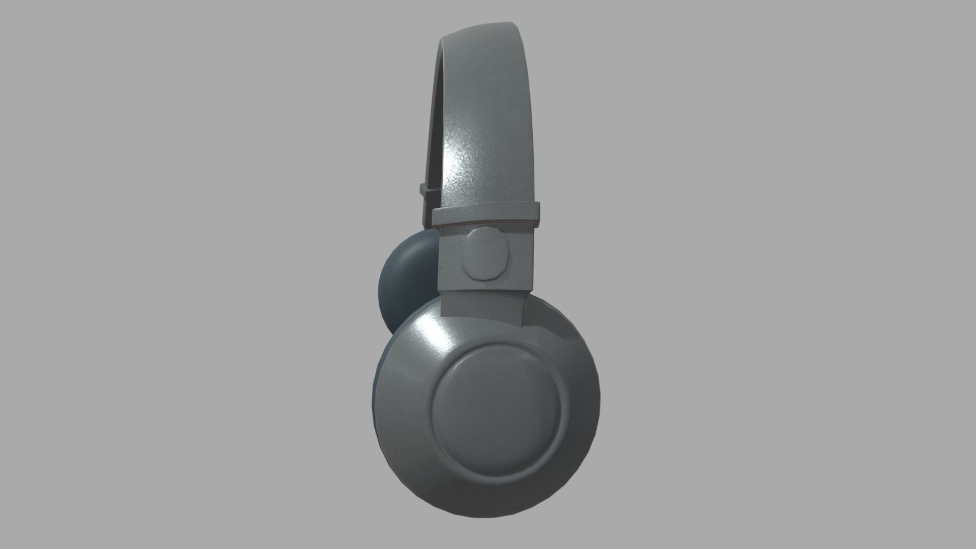 Low Poly Headphones headphone Low-poly 3D model_1