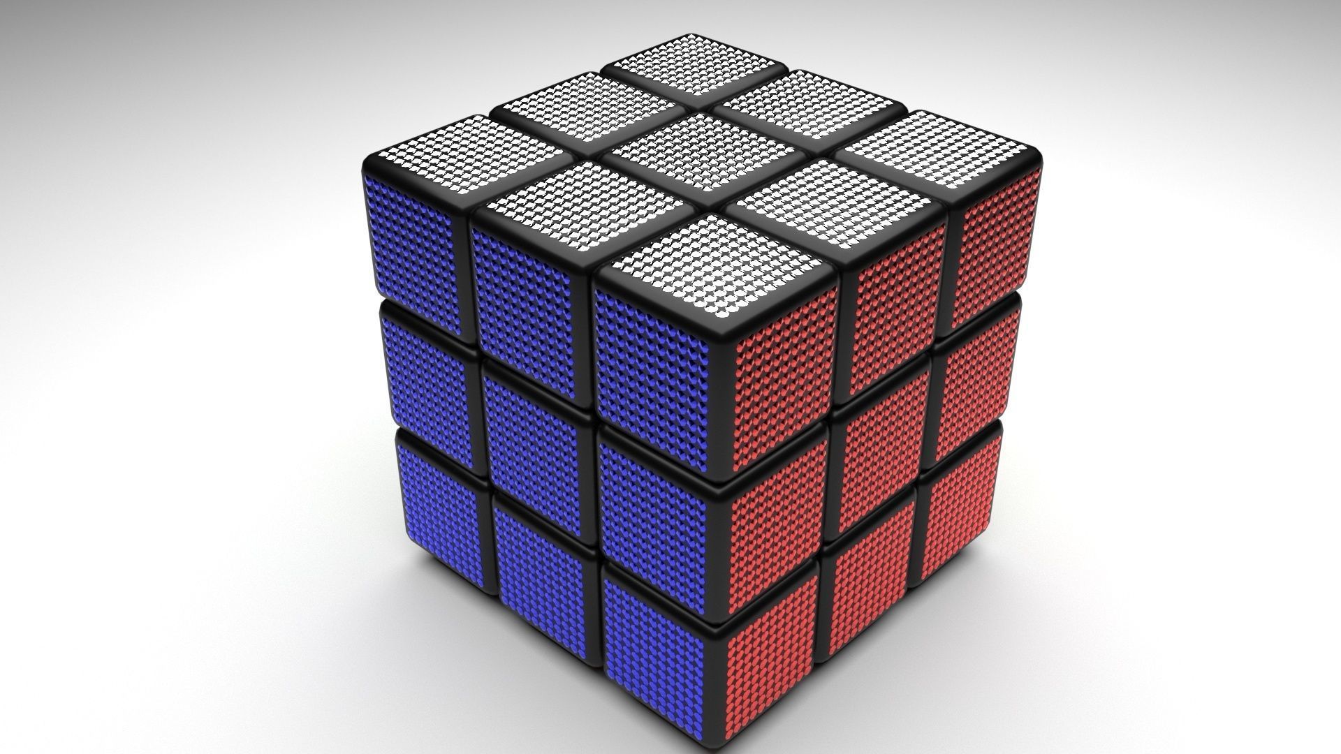 Crystal Rubiks Cube 3D model | CGTrader