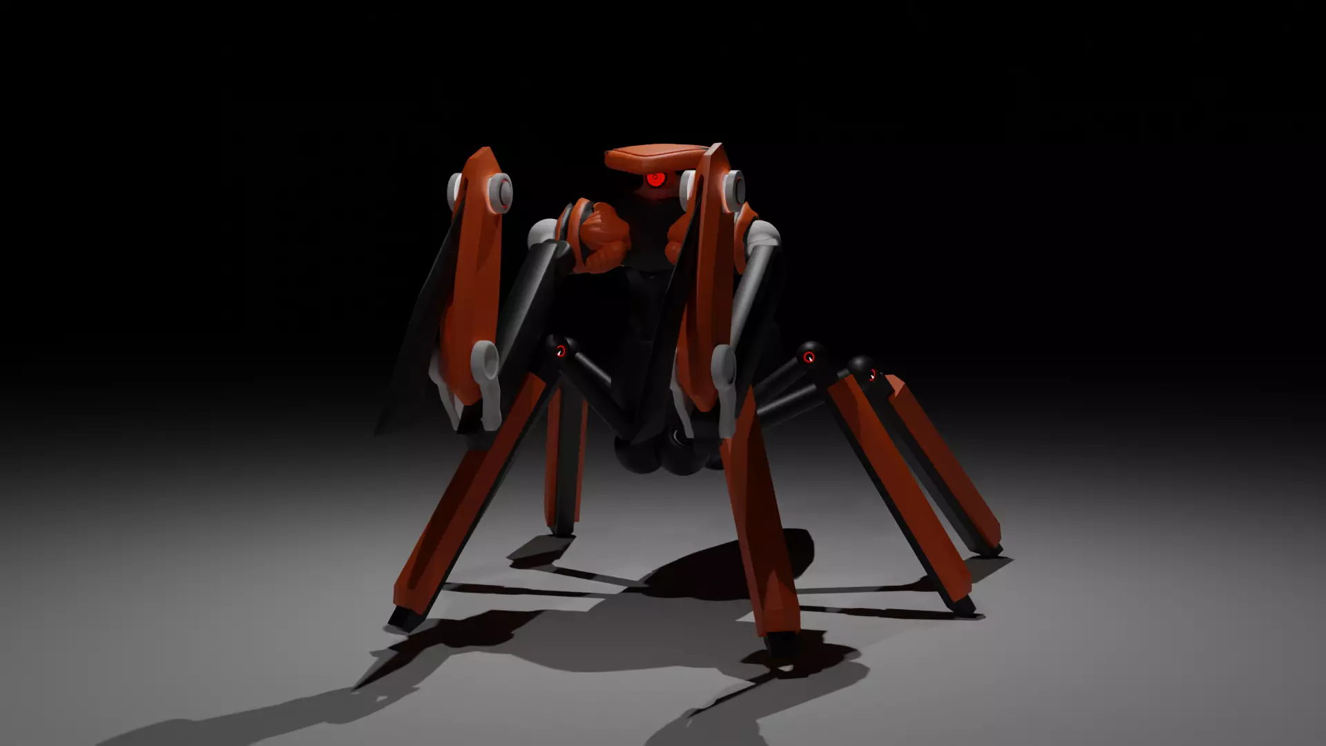 Mantis Robot Low-poly 3D model_0