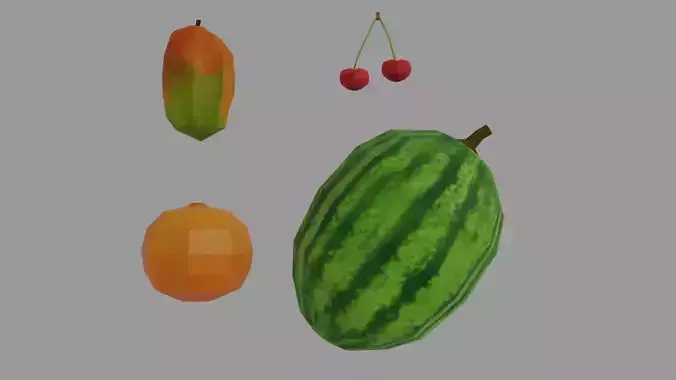 lowpoly fruits pack