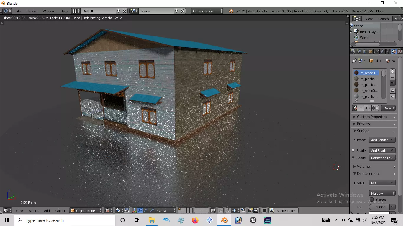 Rumah kayu tingkat 005-006 3D model_0