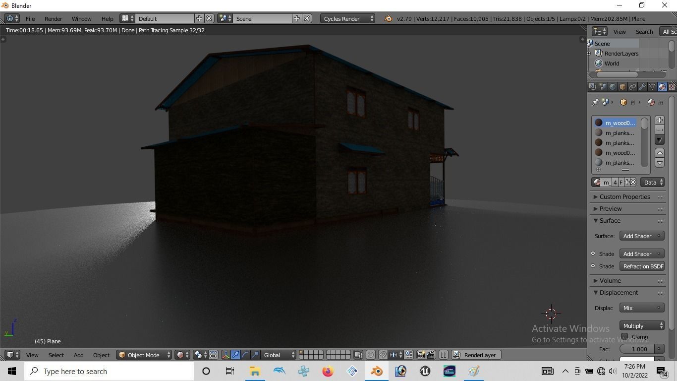 Rumah kayu tingkat 005-006 3D model_2