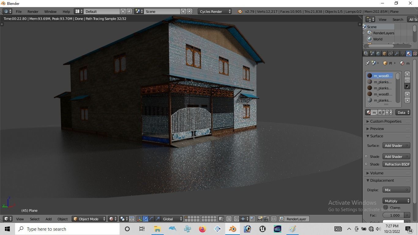 Rumah kayu tingkat 005-006 3D model_3