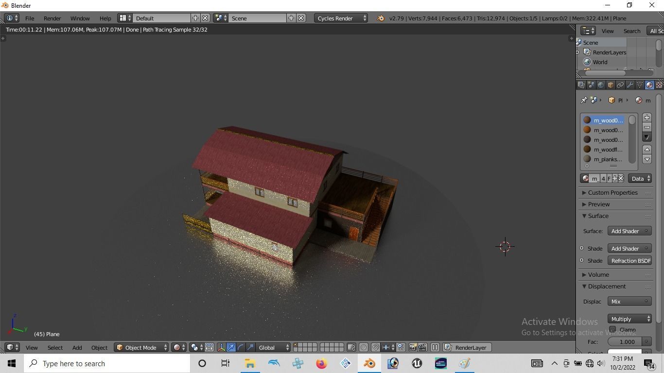 Rumah kayu tingkat 005-006 3D model_6