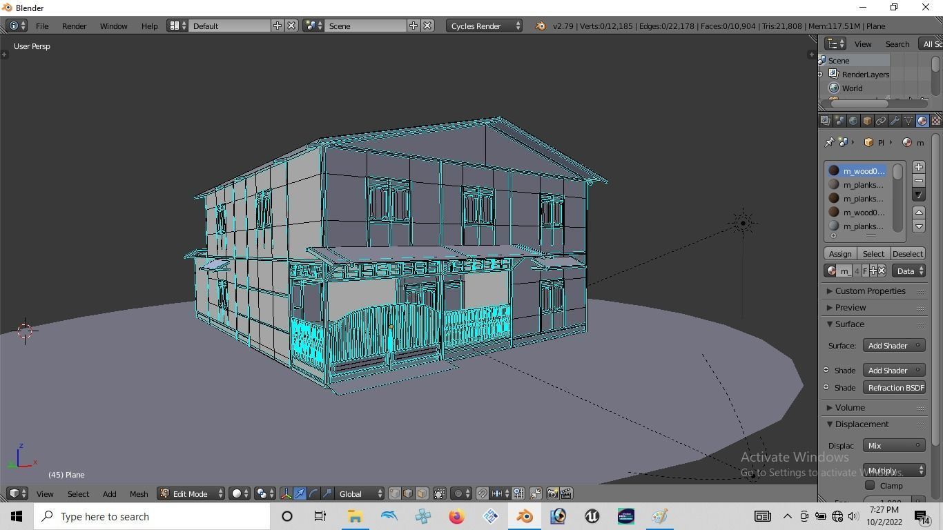 Rumah kayu tingkat 005-006 3D model_4